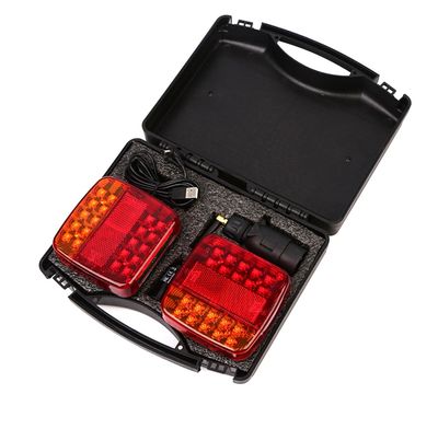 2 x Wireless LED Magnet Lampa Lumini Spate de Remorca Camion 12v 24v E11