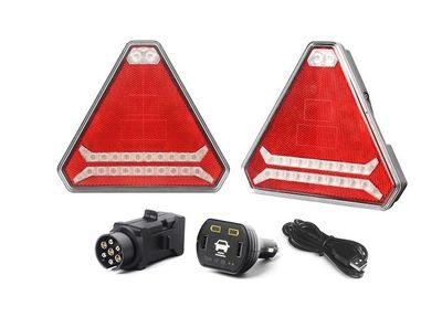 2 x Wireless Neon LED Magnet Lumină spate de Remorca Camion 12v 24v E9