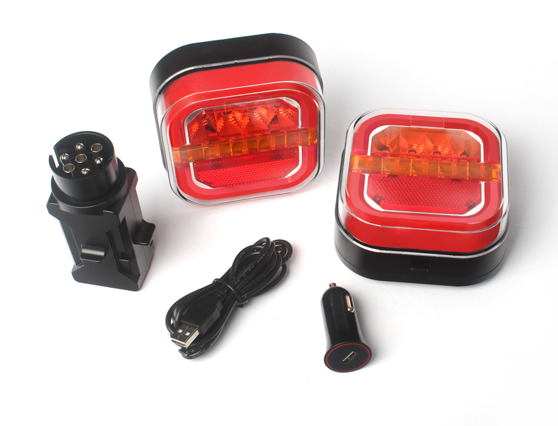 2 x Wireless Neon LED Lampa Magnet Lumină spate de Remorca Camion 12V