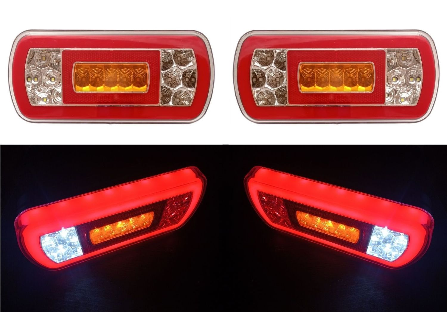 2 x Lumina Lampa spate remorca ,Lumini de frână stânga dreapta remorca camion LED 12v