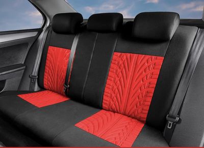 Huse Scaune pentru Masini Auto Universal Nergu Rosu Lux  Textil