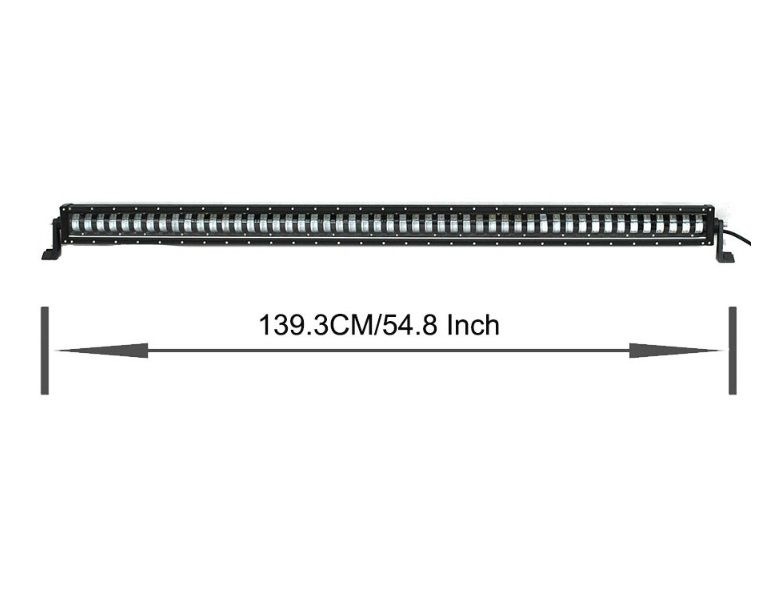 140cm LED Bar 9D cu Lupe 12V-24V,Hi/Low Beam 32000Lm 400W Proiector Auto SUV Off Road