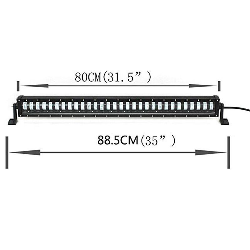 88.5cm LED Bar 9D cu Lupe 12V-24V,Hi/Low Beam 19200Lm 240W Proiector Auto SUV Off Road