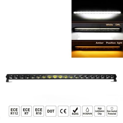 LED BAR Lumini Proiector Lampa de lucru 104.5cm 16500Lm 175W Alb/Galben DRL 10-30v Auto SUV Off Road