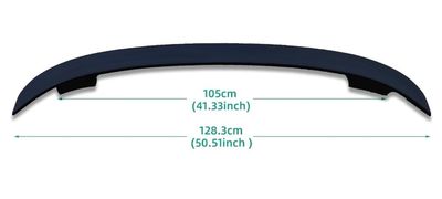 Spoiler Eleron Spate 128cm  Portbagaj Universal Аripă Lucios Negru lipicios Trunchi Capac Masina Auto
