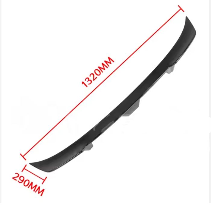 Spoiler Eleron Spate 132cm  Portbagaj Universal Аripă Lucios Negru lipicios Trunchi Capac Masina Auto
