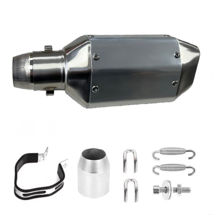 Toba Esapament Universala pentru Motocicleta Otel  270mm Cri cu  Accesorii de Prindere