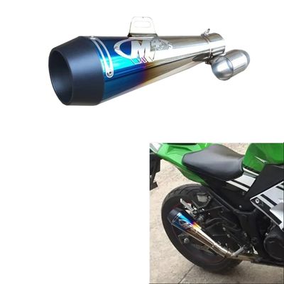 Toba Esapament Universala pentru Motocicleta Otel  350mm Multicolor cu  Accesorii de Prindere