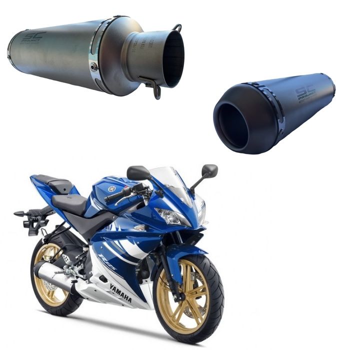 Toba Esapament Universala pentru Motocicleta Otel  330mm Gri cu  Accesorii de Prindere