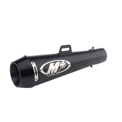 Toba Esapament Universala pentru Motocicleta Otel  350mm Negru cu  Accesorii de Prindere