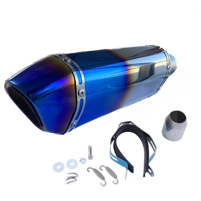 Toba Esapament Universala pentru Motocicleta Otel  400mm Multicolor cu  Accesorii de Prindere