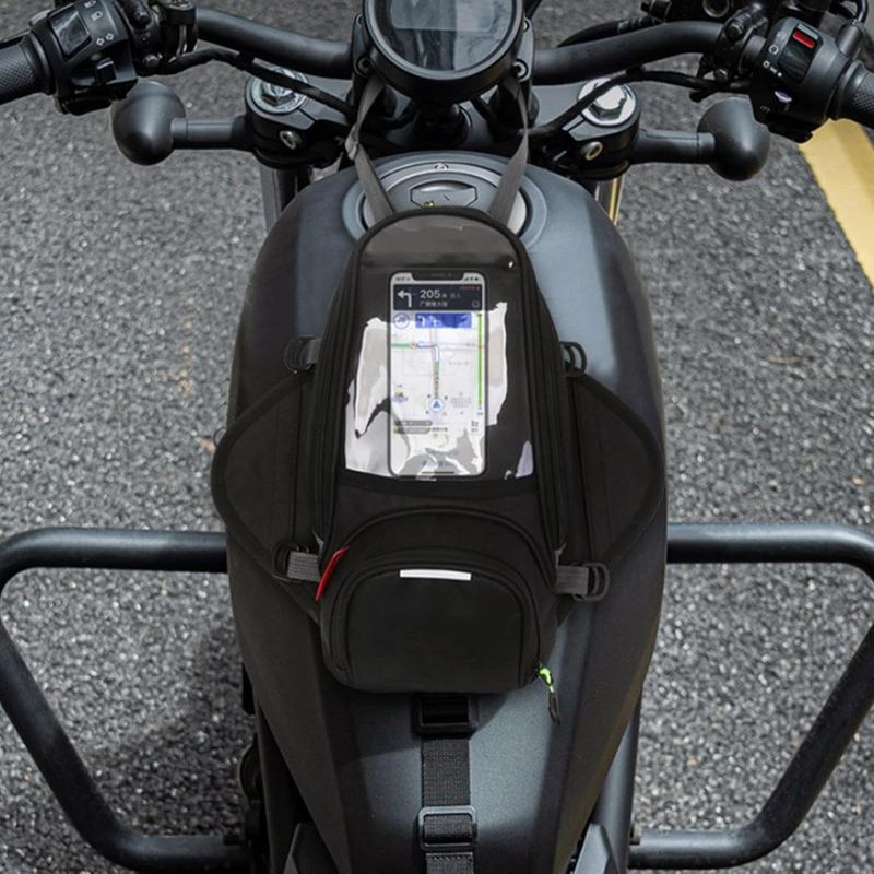 Moto Rucsac Aerodinamic Impermeabil Geanta Negru pentru Rezervorul de Motociclete cu Magnet