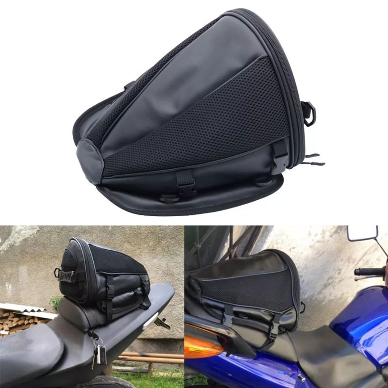 Moto Rucsac Aerodinamic Impermeabil Geanta Negru pentru Motociclete