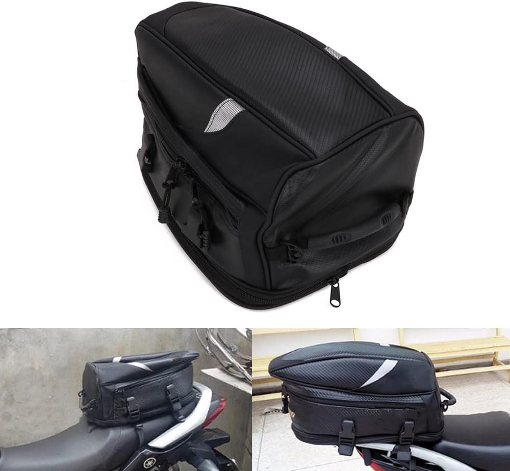 Moto Rucsac Aerodinamic Impermeabil Geanta Negru pentru Motociclete