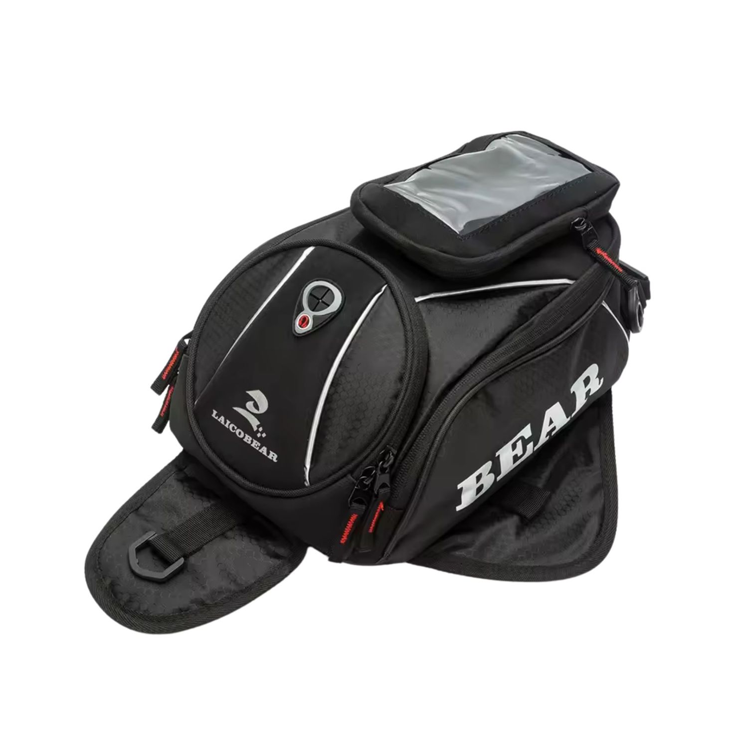Moto Rucsac Aerodinamic Impermeabil Geanta Negru pentru Rezervorul de Motociclete cu Magnet