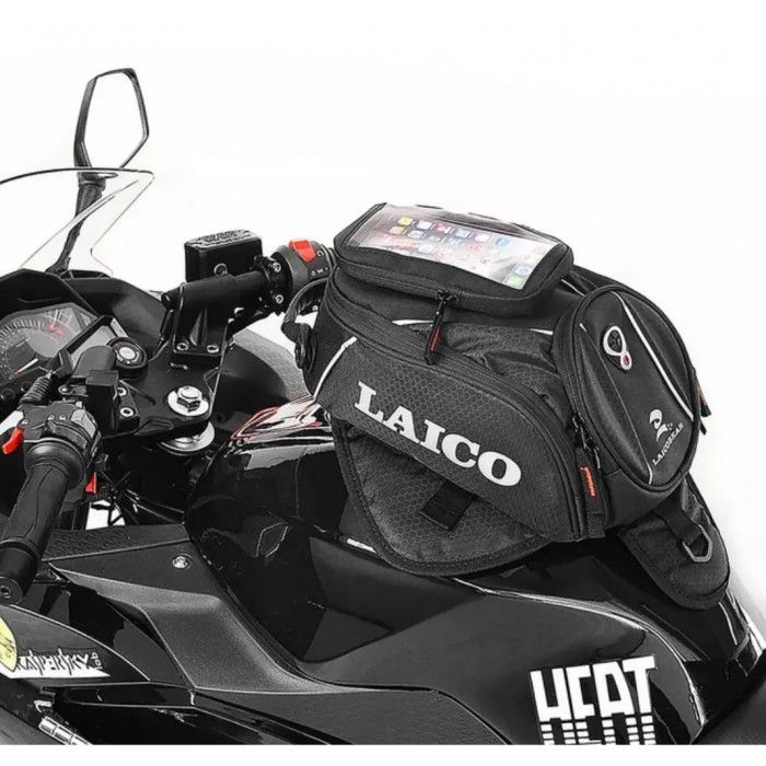 Moto Rucsac Aerodinamic Impermeabil Geanta Negru pentru Rezervorul de Motociclete cu Magnet