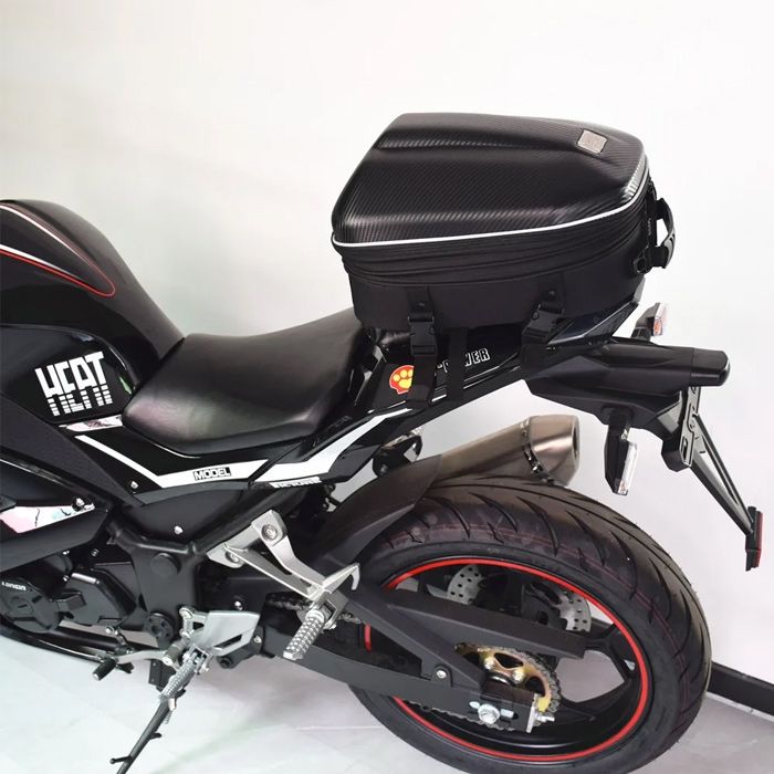 Moto Rucsac Aerodinamic Impermeabil Geanta Negru Carbon pentru Motociclete 35L