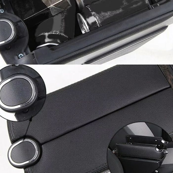 Cotiera Auto Universal Piele cu trei porturi USB pentru Auto Microbuze Canion Masini Autobuze Negru