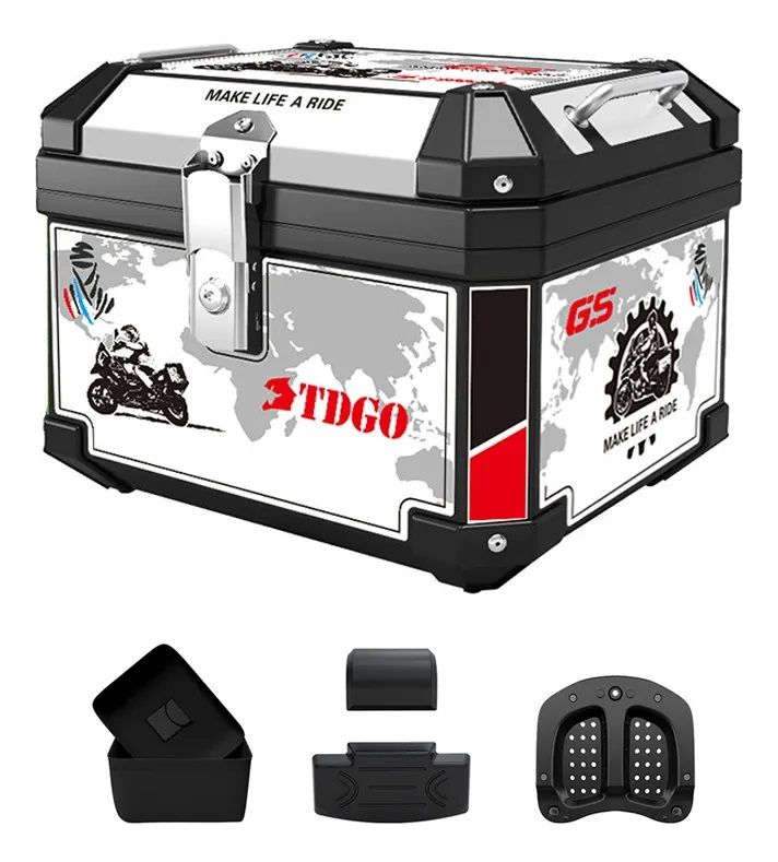 Cutie Portbagaj Motocicleta Scuter ATV 45L Valiza Multicolor
