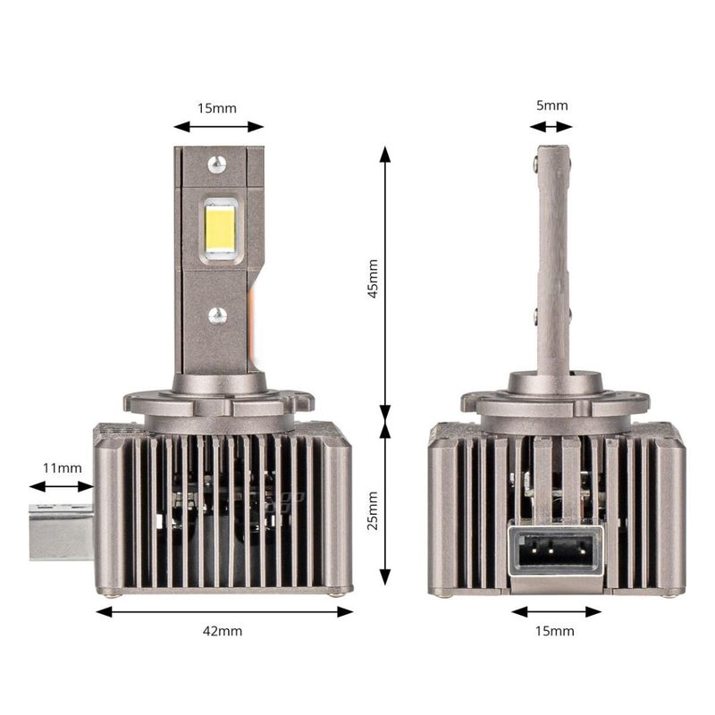 2 x Led D1S Xenon 12-24V 8600lm Canbus Lumini Lampa Faruri Becuri Auto Camoin Moto 6500K