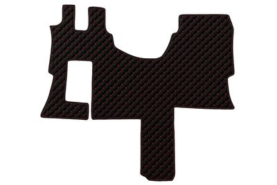 Mercedes Actros MP4 sau MP5 SOLOSTAR sau Salonka Cab 2011+ Covorase Presuri Covorul Negru cu Cusaturi Rosu Piele Camion