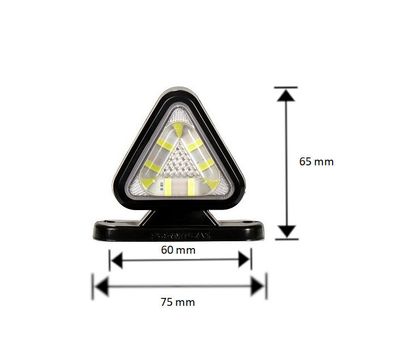 2 x LED Lumini Lampa Pozitie Gabarit Laterala,lumini de marcaj indicator Marker pentru Remorcă Camion 12V 24V Rosu Galben