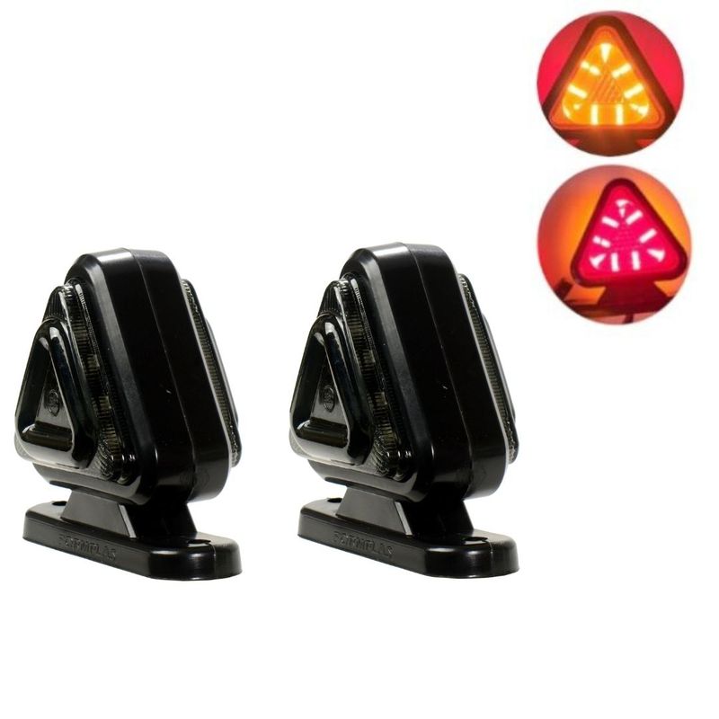 2 x LED Lumini Lampa Pozitie Gabarit Laterala,lumini de marcaj indicator Marker pentru Remorcă Camion 12V 24V Rosu Galben
