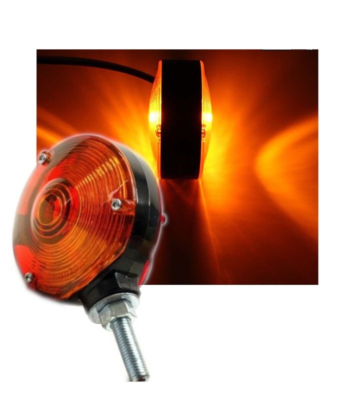 2 x LED Lumină Latura Lampe Neon Gabarit Camioane Galben tip Cercei pentru Oglindă 12V 24V
