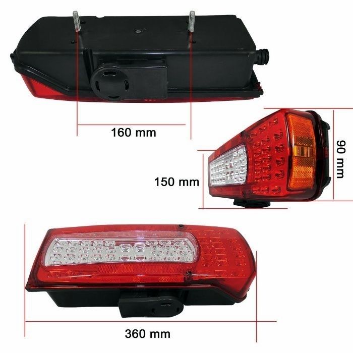 2 x LED Lampa Lumini Spate pentru Camion Volvo FH FM  2012+ 65 LED 24v