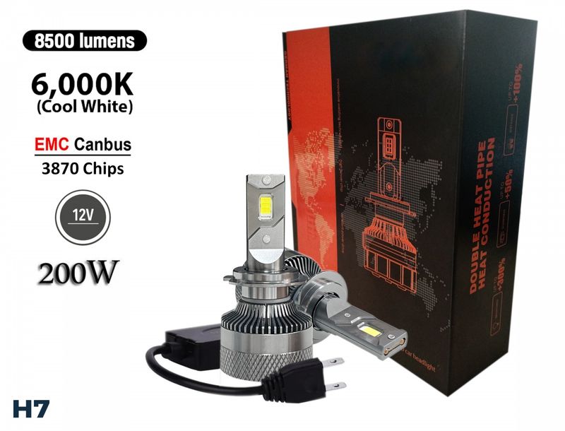 2 x H7 3D CSP 12V 100W 20000lm 360° 6000K Canbus fără Eroare Lumini Lampa Faruri Becuri Auto Camoin Moto Hi/Low Beam 12V 24V