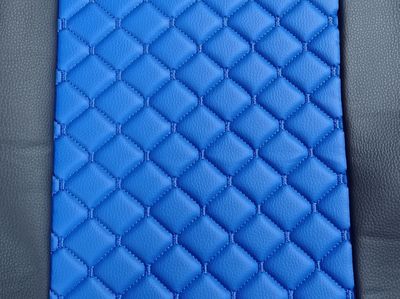 Huse scaune pentru IVECO STRALIS HI-WAY 2005-2019  Negru Albastru Camion Lux PU Piele Textil
