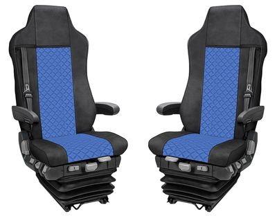 Huse scaune pentru IVECO STRALIS HI-WAY 2005,2006,2007,2008,2009,2010,2011,2012,2013,2014,2015,2016,2017,2018,2019 Negru Alba