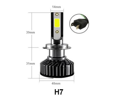 2 x H7 12V 50W 12000lm Mono LED +300% Canbus Lumini Lampa Faruri Becuri Bec Auto Camoin Moto Hi/Low Beam