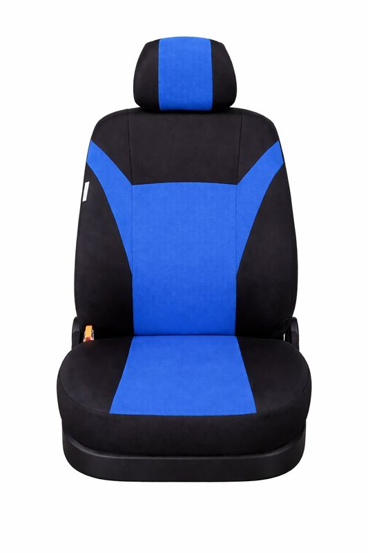 Huse Scaune 5 Locuri pentru Ford S-MAX C-MAX, VW Touran, Sharan, Toyota Corolla Verso Masini Auto Universal Nergu Albastru Textil Set Complet