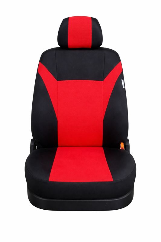 Huse Scaune 5 Locuri pentru Ford Galaxy,Opel Zafira, S-MAX, C-MAX, VW Touran, Sharan,Citroen Picasso,Peugeot 308,5008  Toyota Corolla Verso Masini Auto Universal Nergu Rosu Textil Set Complet