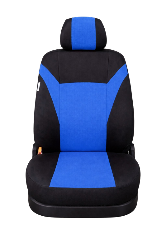 Huse Scaune 7 Locuri pentru Ford S-MAX C-MAX, VW Touran, Sharan, Toyota Corolla Verso Masini Auto Universal Nergu Albastru Textil Set Complet