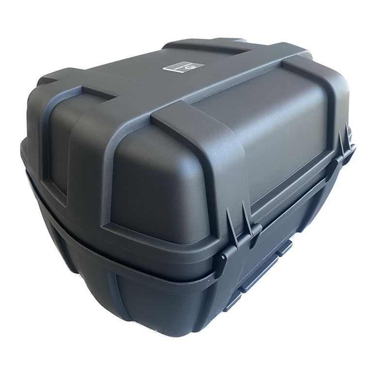 Cutie Portbagaj Motocicleta Scuter ATV 37L Valiza Negru Reflectorizant Lacat