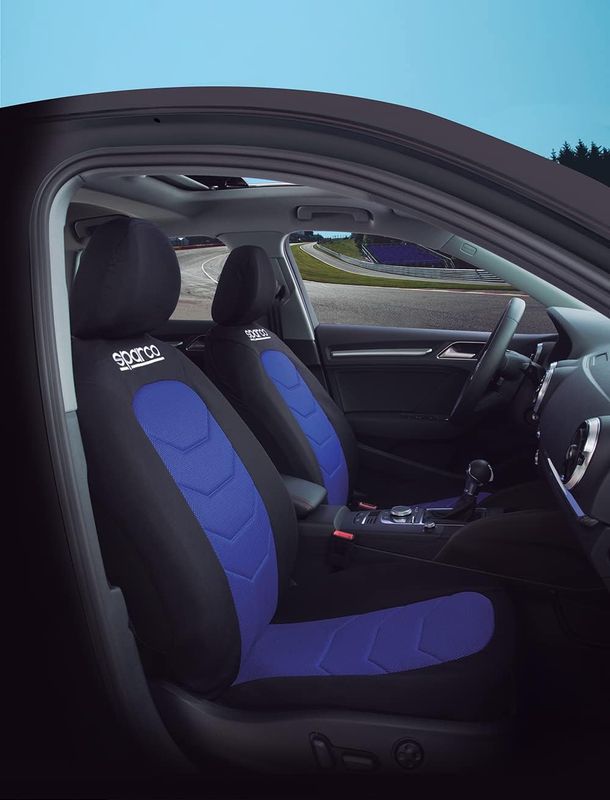Huse Scaune pentru Masini Auto Universal Nergu Albastru Lux Textil Set Complet