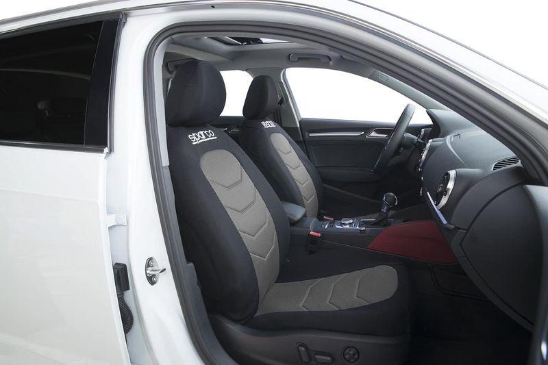 Huse Scaune pentru Masini Auto Universal Nergu Gri Lux Textil Set Complet