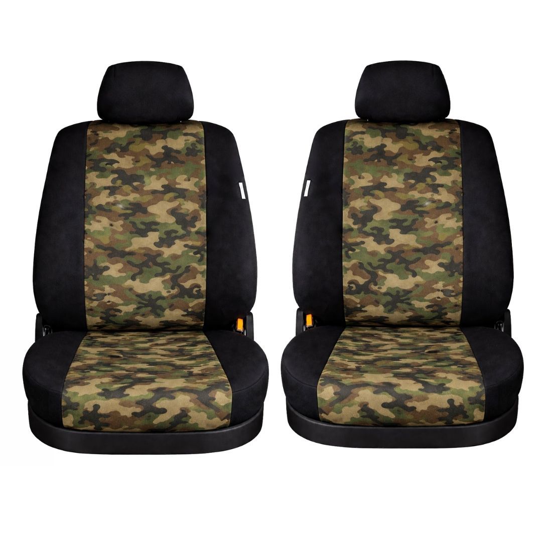 2 x Huse Scaune Auto Camuflaj  pentru Masini Auto Universal Textil