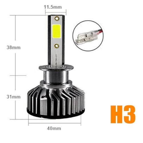 2 x LED BEC F2 H3 12v/24V 72W 10000LM Lumini Lampa Faruri Becuri Auto Camoin Moto
