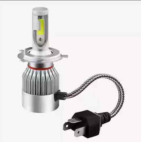 2 x COB LED H4 12V 7600LM 72W Lumini Lampa Faruri Becuri Bec Auto Camoin Moto Faza lungă/Faza scurtă