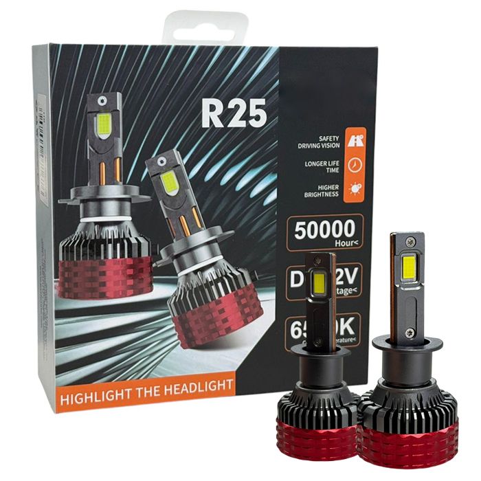 2 x LED H1 12V 30000LM 120W 6500K Lumini Lampa Faruri Becuri Bec Auto Camoin Moto Faza lungă/Faza scurtă