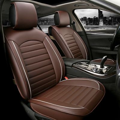 Huse Scaune pentru Masini Auto Universal Maro Lux PU Piele Set Complet