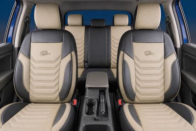 Huse Scaune pentru Masini Auto Universal Nergu Bej Lux PU Piele Textil Set Complet