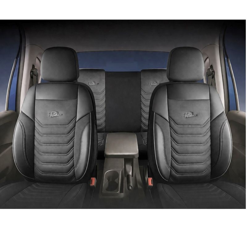 Huse Scaune PANDA FLORIDA pentru Masini Auto Universal Nergu Lux PU Piele Textil Set Complet