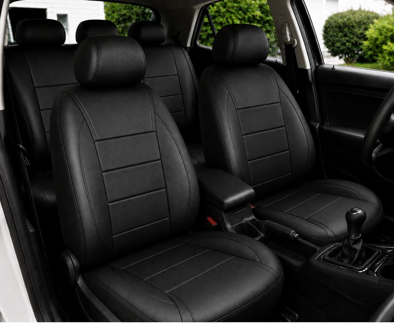 Huse Scaune pentru Masini Auto Universal Nergu Lux PU Piele Set Complet