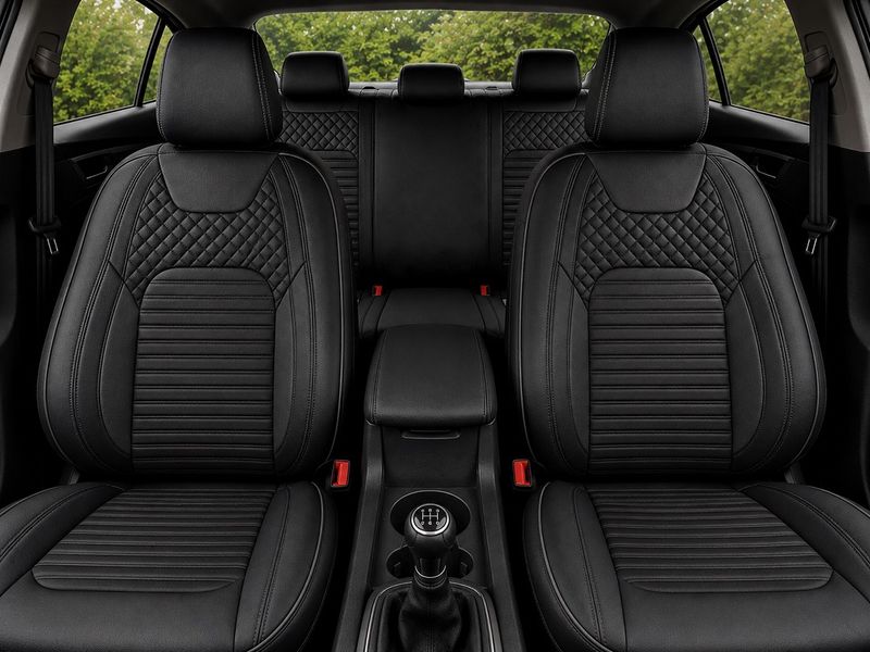Huse Scaune Auto Universal Nergu Lux PU Piele si Textil Set Complet