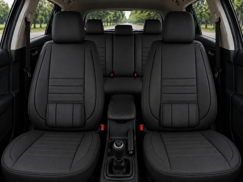 Huse Scaune Auto Universal Tapiţerie Masini Negru Lux PU Piele Set Complet Huse Scaune Auto Universal Tapiţerie Masini Negru Lux PU Piele Set Complet