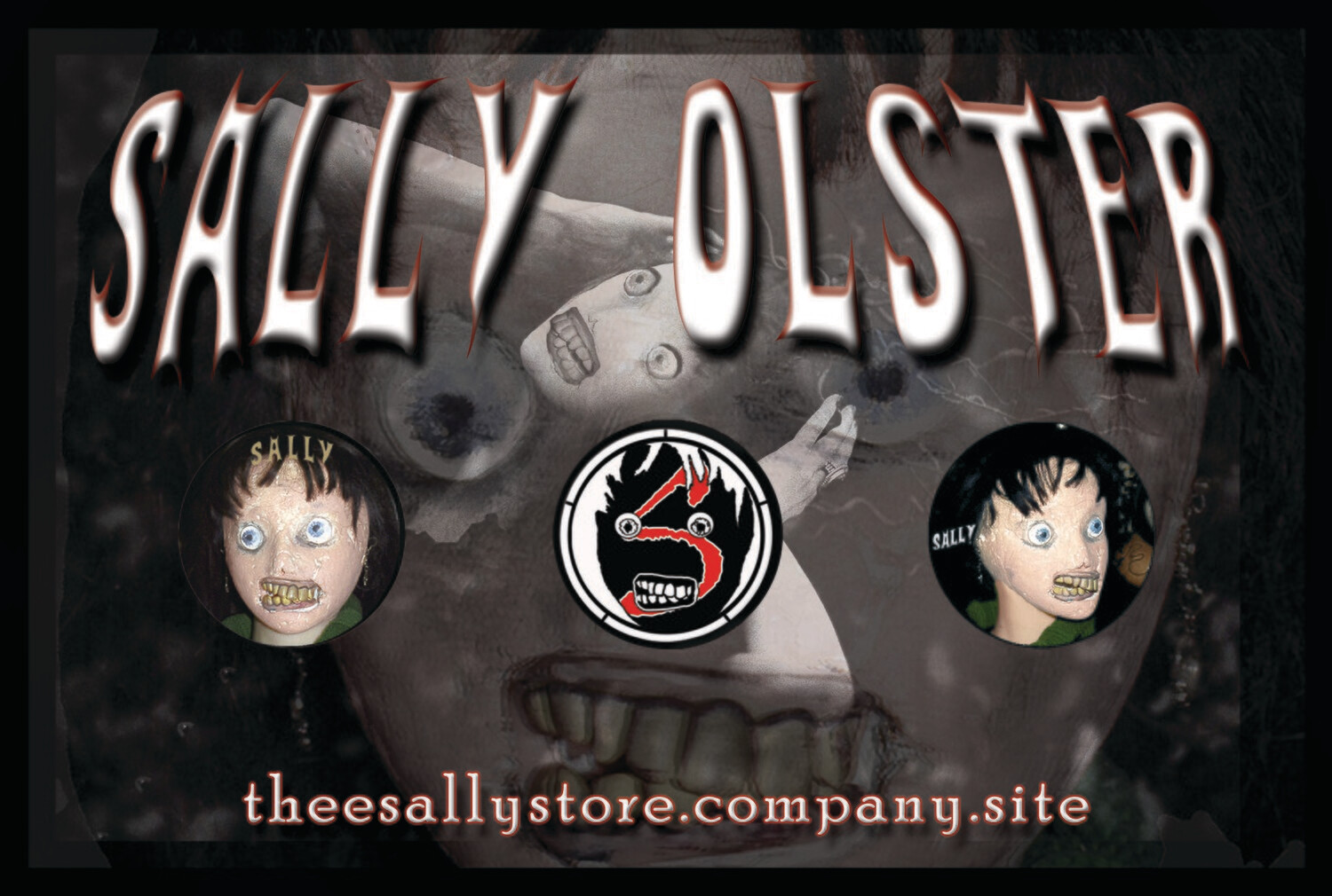 Sally 3-Button Pin Set on Collector&#39;s Card
